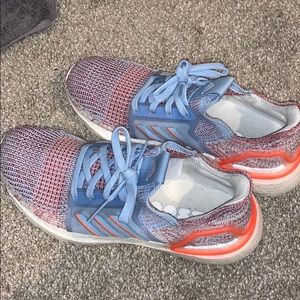 Orange blue and white Ultraboost